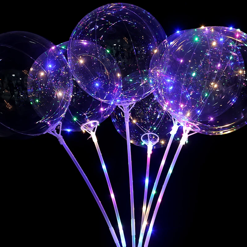 10/20 штук 20 дюймов globos светодиодных воздушных шаров гелием до надувные шары для