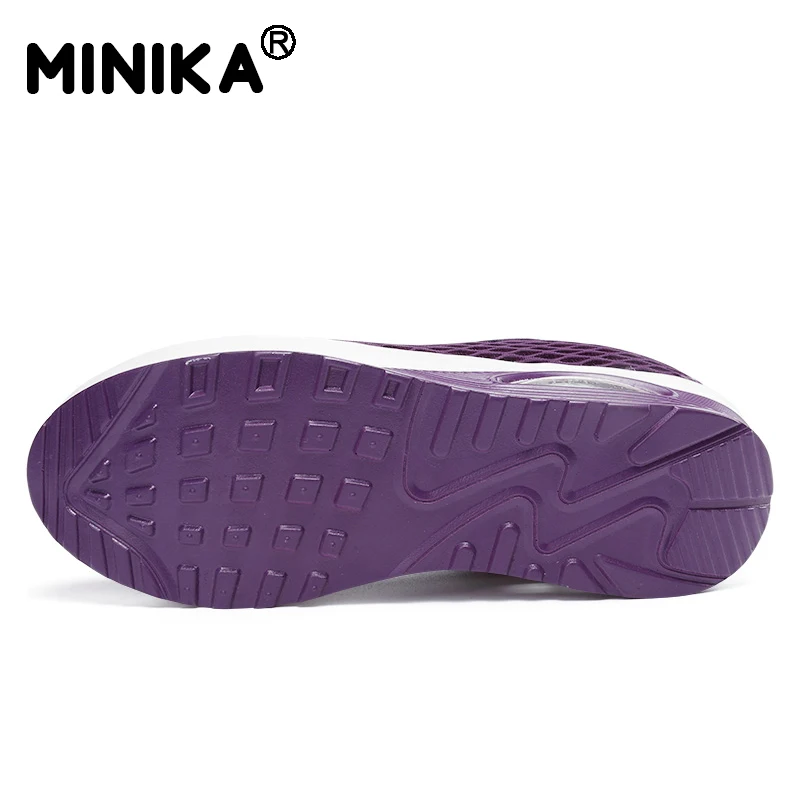 Minika/Женская дышащая обувь на плоской платформе мокасины Zapatos Mujer кроссовки