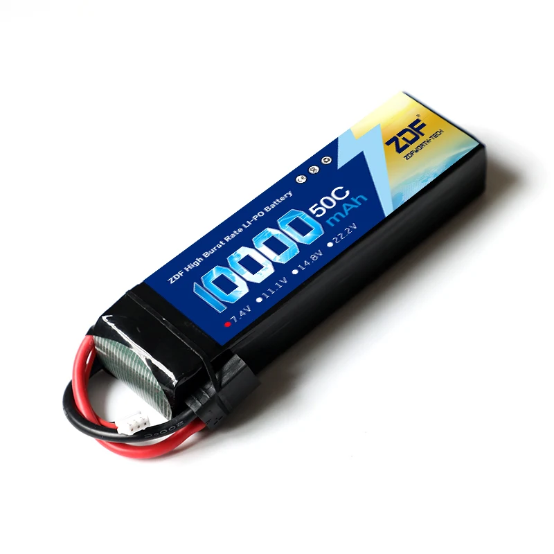 ZDF Power Lipo Battery 2S 7 4 V 10000mah 50C Max 100C для rc Airplane Traxxas RC Truck 1/8 1/10 Car Boat Support оптовая