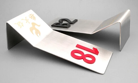 20 шт. металлическая настольная табличка из нержавеющей стали|sign plate|plate signplate stand |