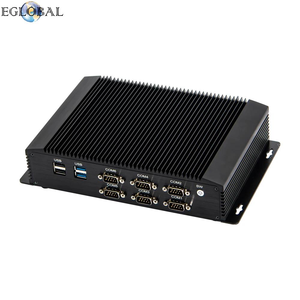 Industrial Mini Computer Core i7-8550U i5-8250U i3 DDR4 Rugged Fanless PC 6*COM 2*Intel Lans 8*USB GPIO VGA HDMI 3G/4G WiFi HTPC |