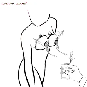 Зажим для сосков Charmlove с электрическим током, массажер груди, игрушки для взрослых, секс-игрушки для женщин