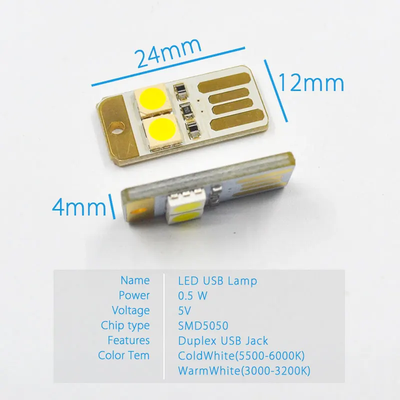 2 шт. мини USB мощность светодио дный светодиодный ночник В лампа 5 в