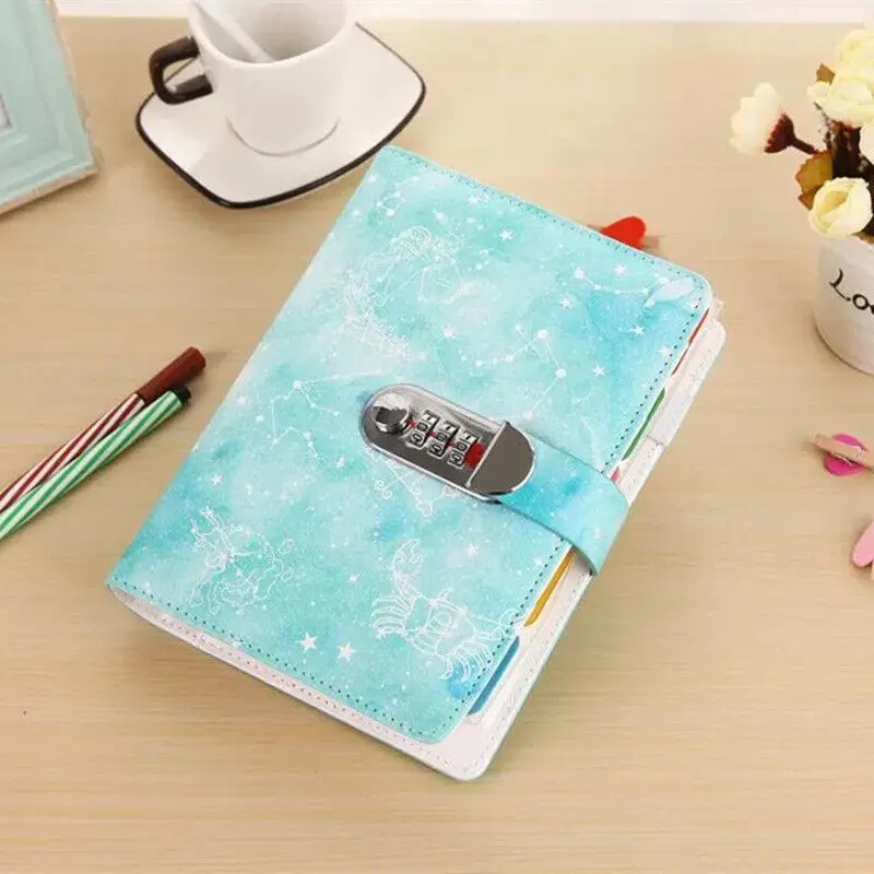 B Креативный блокнот бумажный планировщик Bullet Journal Agenda Многофункциональный школьный дневник с блокировкой паролем записная книжка Lose-leaf путешествия - Цвет: B