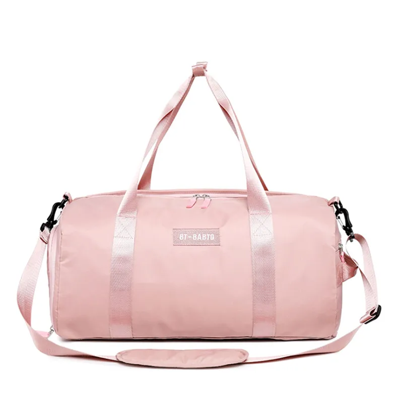 pink big size Розовая дорожная сумка высокого качества, водонепроницаемая мягкая нейлоновая дорожная сумка, женские багажные сумки, большие спортивные сумки, большие дорожные сумки - Цвет: pink big size