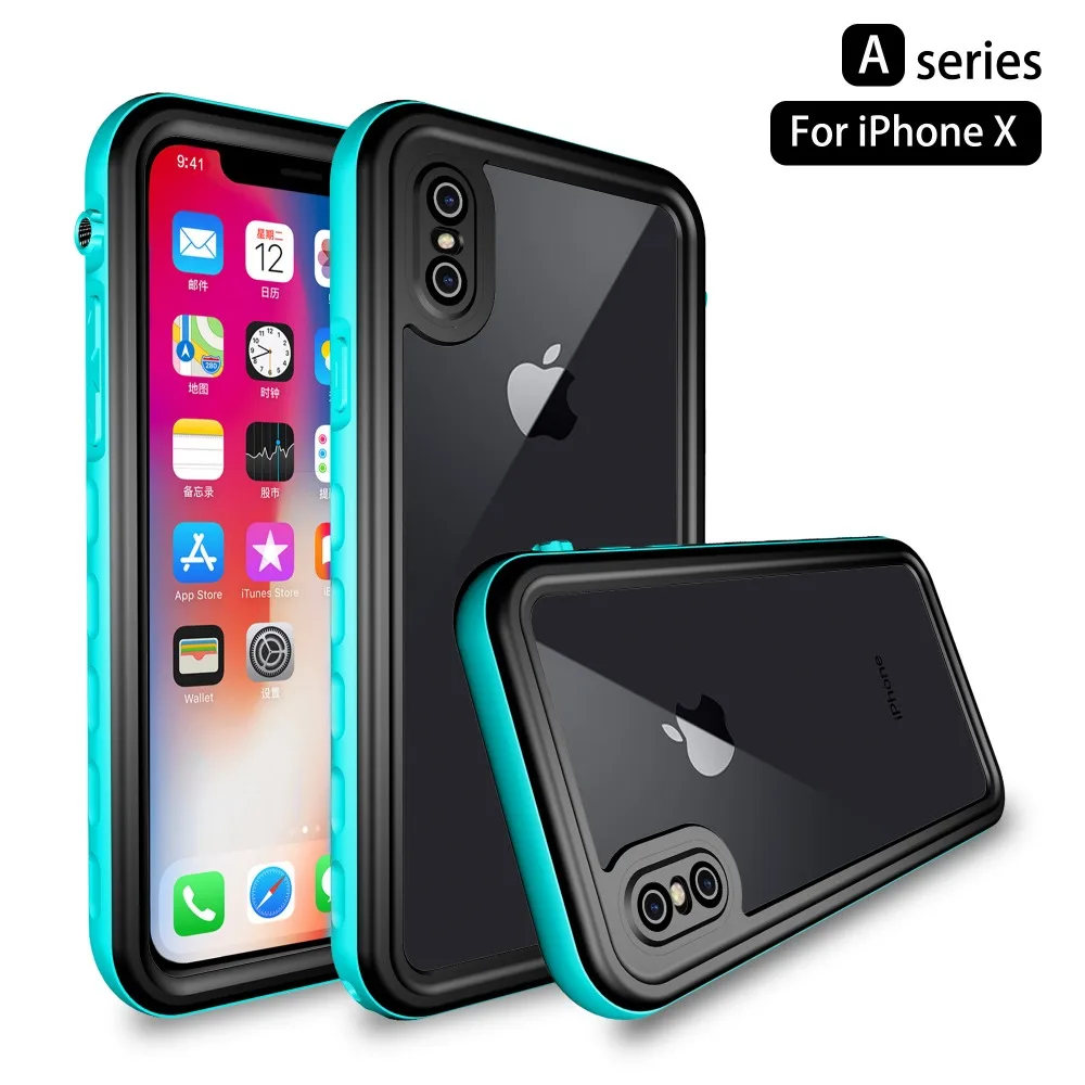 Водонепроницаемый ударопрочный противоударный чехол для телефона iPhone X XS