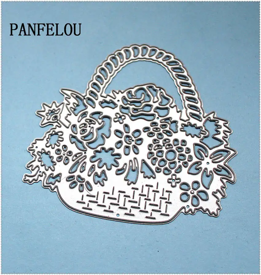 Металлическое ремесло PANFELOU красивая корзина для цветов высекальные штампы