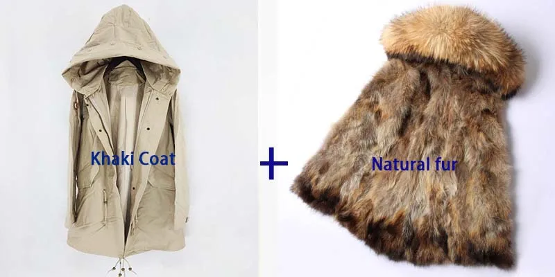 Waterproof Coat S-7XL Водонепроницаемая парка, пальто из натурального меха, зимняя куртка для женщин, натуральный мех енота, меховой воротник, Лисий мех, подкладка, теплая Толстая Уличная одежда - Color: Waterproof Coat