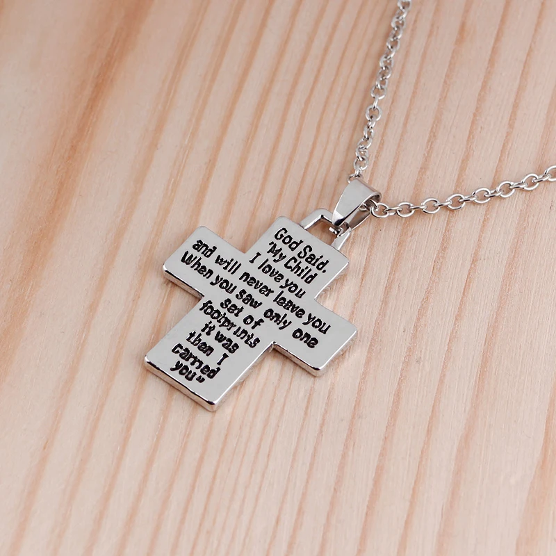 Ожерелье с выгравированными буквами из Библии|religious jewelry|letter pendantfaith necklace |