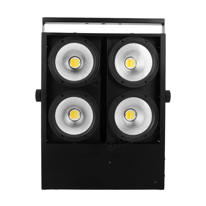 DMX Dimmering 4x100 Вт COB ослепляющий свет COB светодиодный светильник 4 глаза холодный белый/теплый белый DMX, размытый свет 400 Вт 3 вида вы можете выбрать