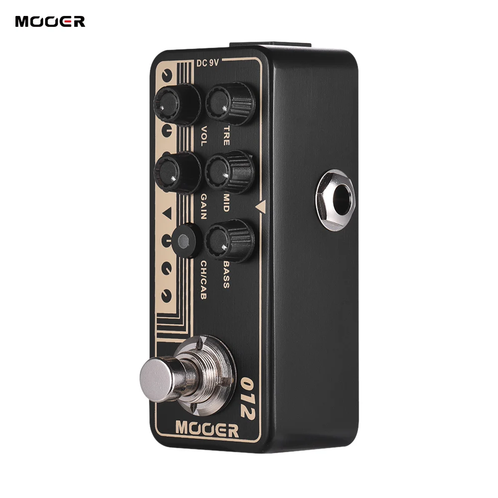 Mooer M012 US GOLD 100 Electric Guitar Effects Pedal Stompbox High Gain Tap Tempo Bass Accessories Speaker Cabinet Simulation enlarge