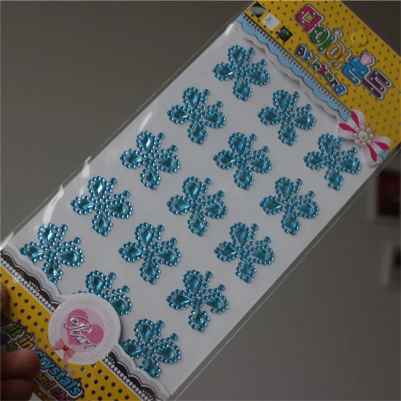 Акриловые кристаллы синяя бабочка фотообои клейкие Diy свадебные плоские