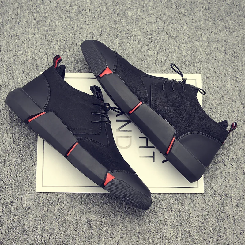 Высококачественная Черная мужская повседневная обувь мужские лоферы модные