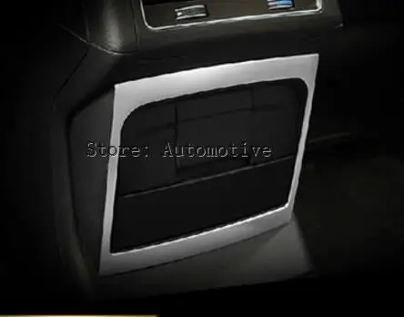 

Tonlinker 1 PCS DIY car styling stainless steel Rear seat outlet light box cover case Stickers for AUDI Q5 2012-15 accessories