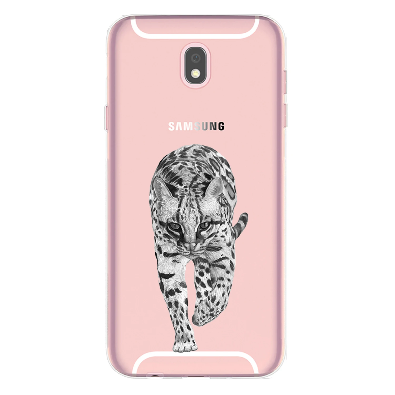 For Samsung Galaxy J5 2017 Case 5.2&quot J530 EU Version Soft TPU Silicone Cute Pet Kitten Cat Flower Dog Monkey Painted Phone Cover |