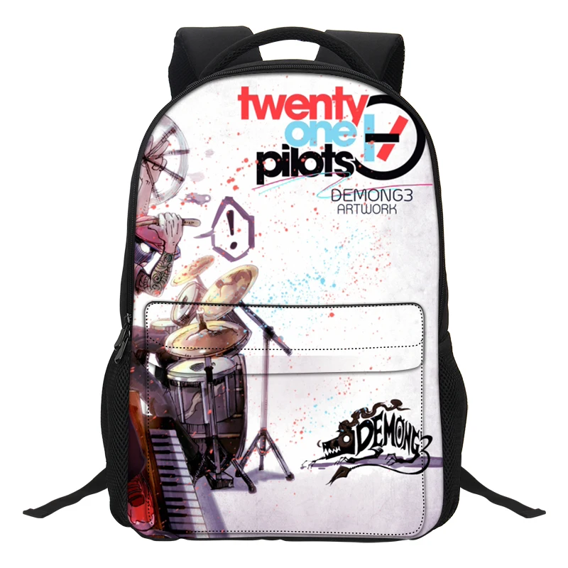 Новые школьные сумки Twenty One Pilots для подростков, школьный рюкзак для мальчиков и девочек, рюкзак для ноутбука, детский рюкзак Mochila Escolares - Цвет: Золотой
