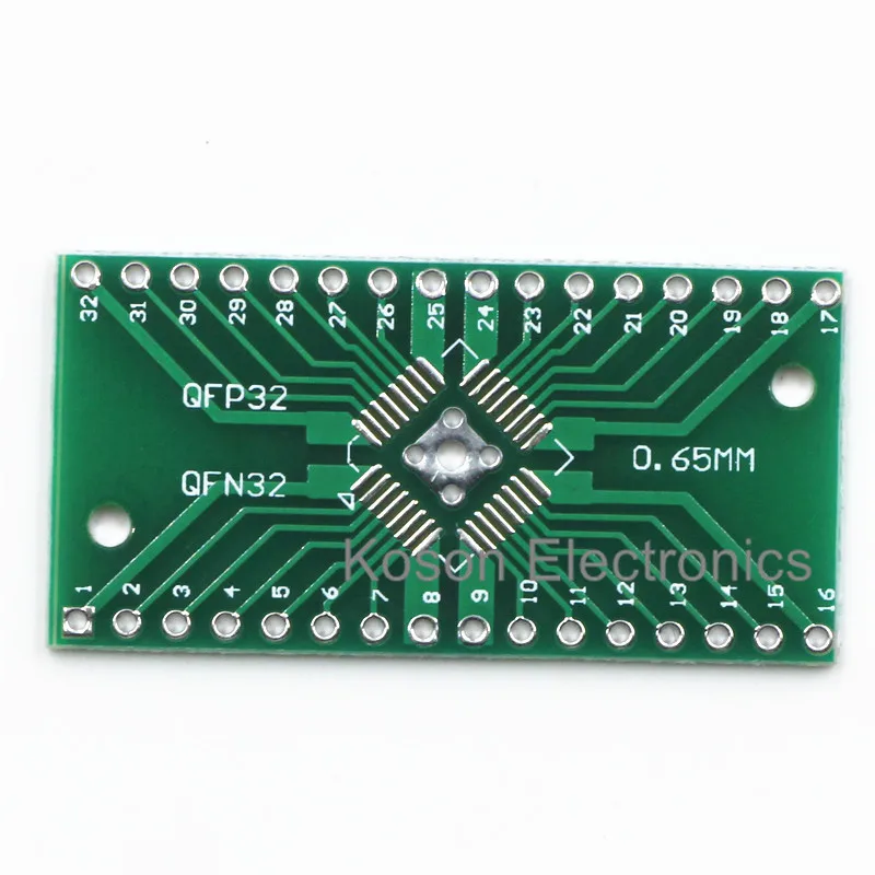 10 шт. QFN32 QFP32 до DIP32 плата SMD адаптер для DIP 0 8 мм/0 65 мм штырьковый шаг|adapter|adapter dipadapter