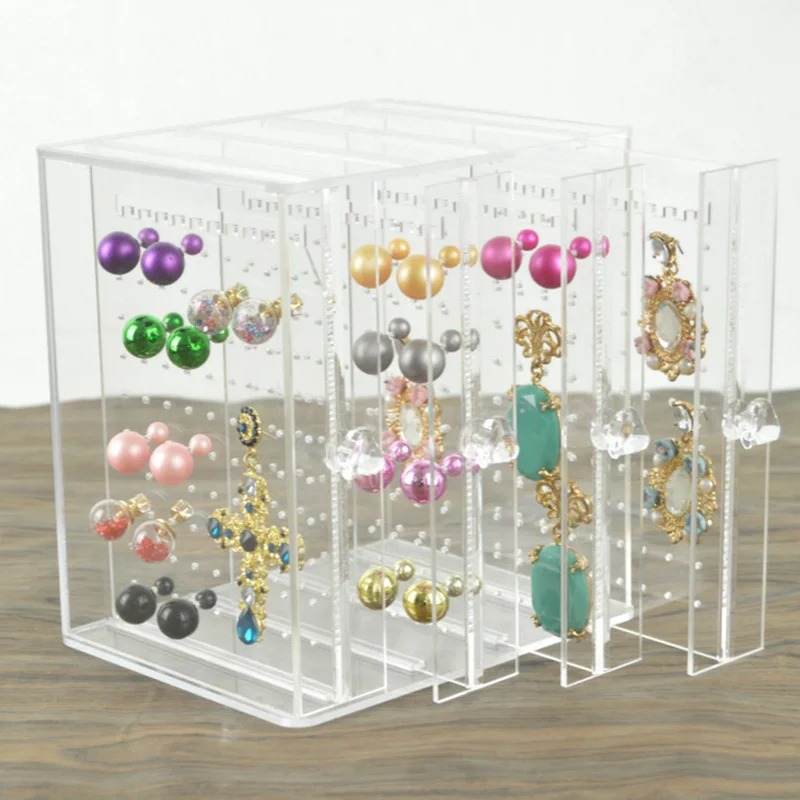 New Acrylic Drawer Design Jewelry Box High Quality Earring Necklace Storage Organizer Pendant Locket Jewellery Stand Case Clear