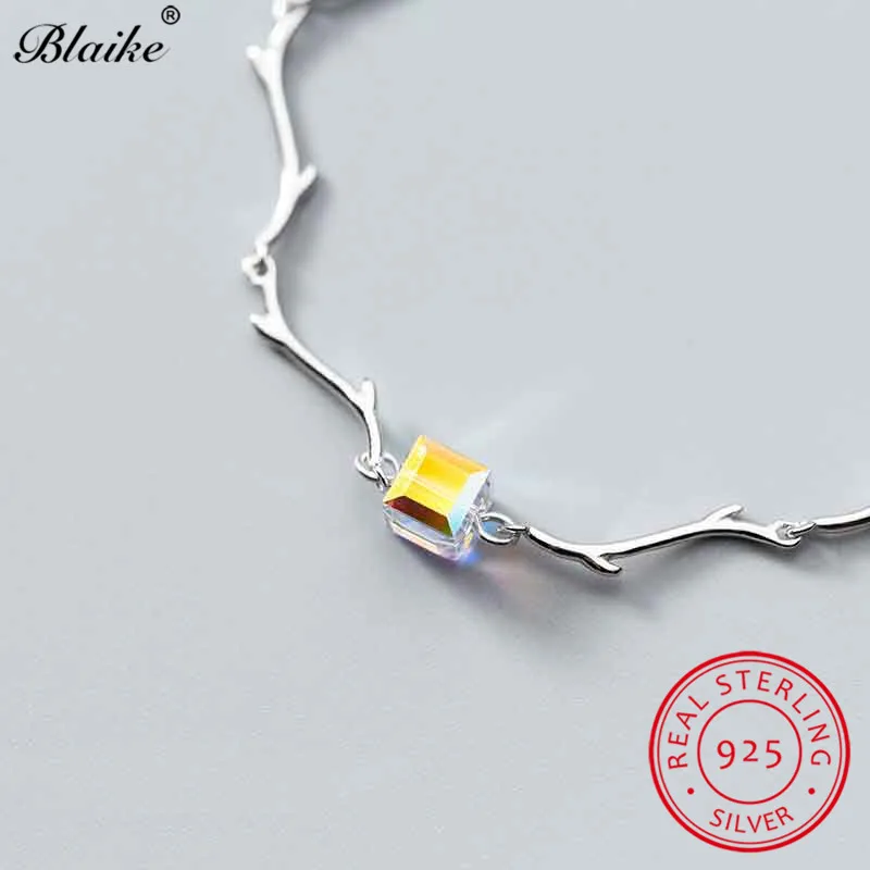 Очаровательные Геометрические Квадратные хрустальные браслеты для женщин