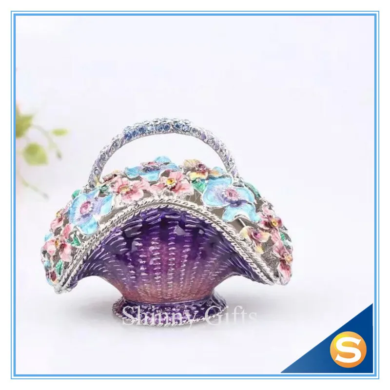 Цветочный дизайн искусственная коробка разнообразные цветы эмалированная