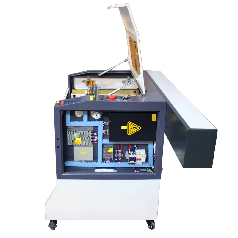 Бесплатная доставка маленький лазерный режущий станок 80 Вт гравировальный 4060