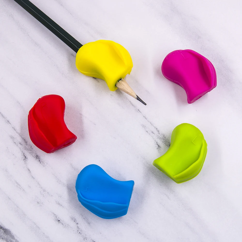 

3pcs Silicone Pen Holder Writing Aid Tool Pen Grips Posture Correction Tool Children Students Kid Pen Writing Control Stationery