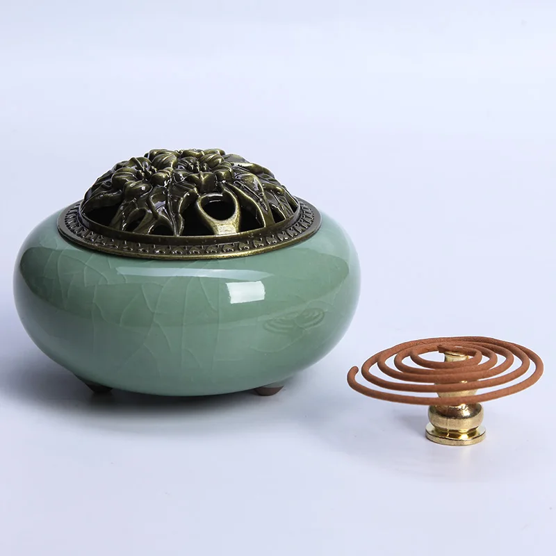 Керамическая горелка Longquan Celadon для благовоний фарфоровый держатель горелки