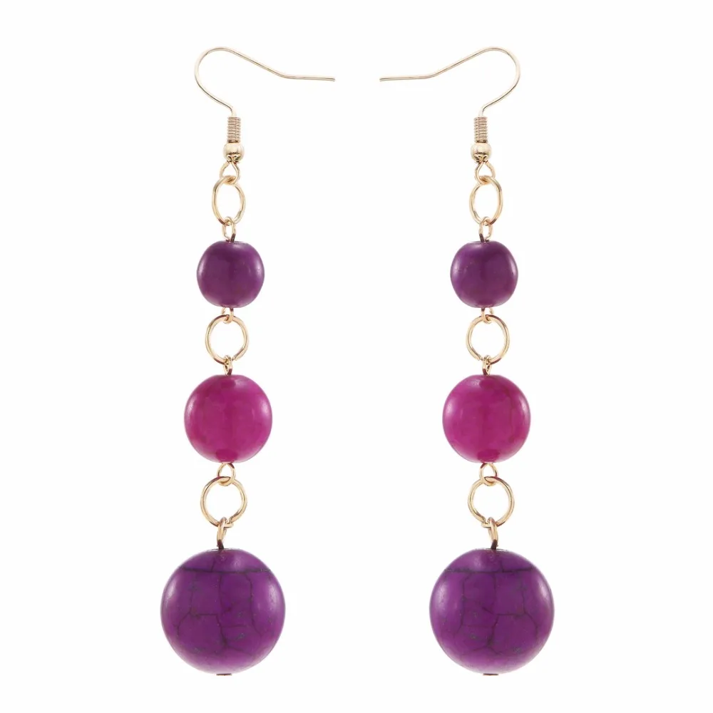 Женские длинные серьги YULUCH элегантные этнические ювелирные аксессуары