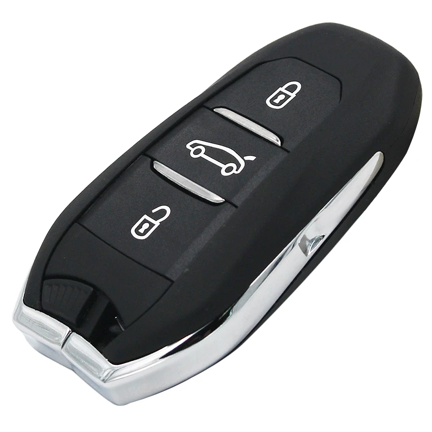 3 кнопки DS умный дистанционный ключ 433 МГц 7945 чип для peugeot 508/Citroen C4 с аварийным ключом HU83 лезвие с Goove KYDZ доска