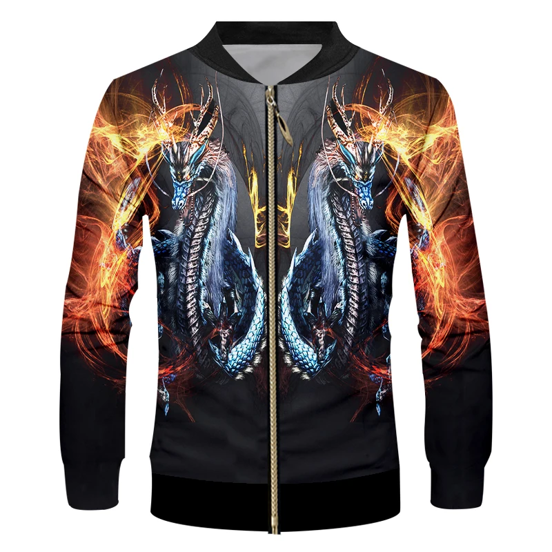 Мужская повседневная куртка OGKB осенне зимняя приталенная в стиле хип хоп с