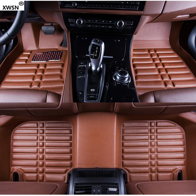 XWSN пользовательские автомобильные коврики для peugeot 107 206 207 301 307 sw 308 407 408 508 2008 4008 rcz автомобильные водонепроницаемые коврики