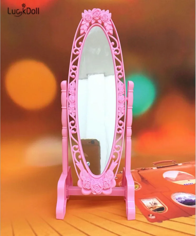 Модное зеркало для пола LUCKDOLL 2 розы зеркальная мини-модель тела зеркальные