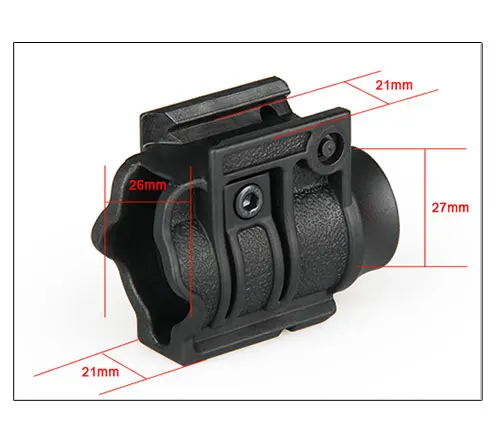 Тактический аксессуары QD Quick Release фонарик держатель 1 дюйм фонарь с креплением