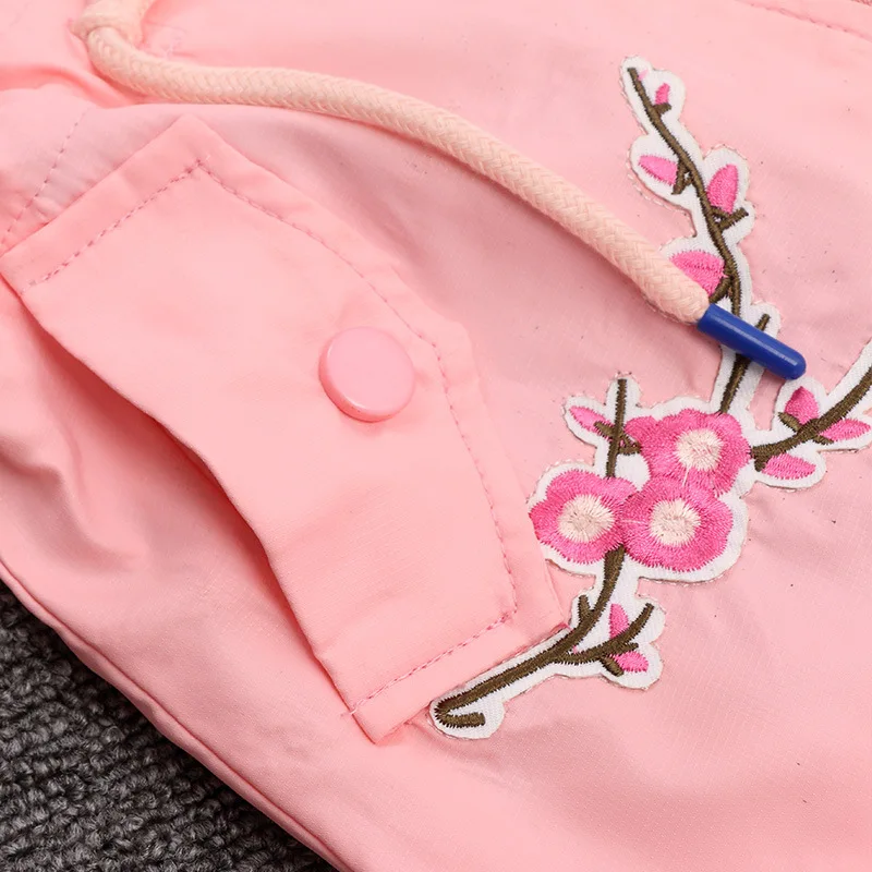 

Baby Girl Clothes 2019 Autumn New Children's Sets Clothing Girls Peach Windbreaker Big Child Windbreaker Hooded Coat For Girl