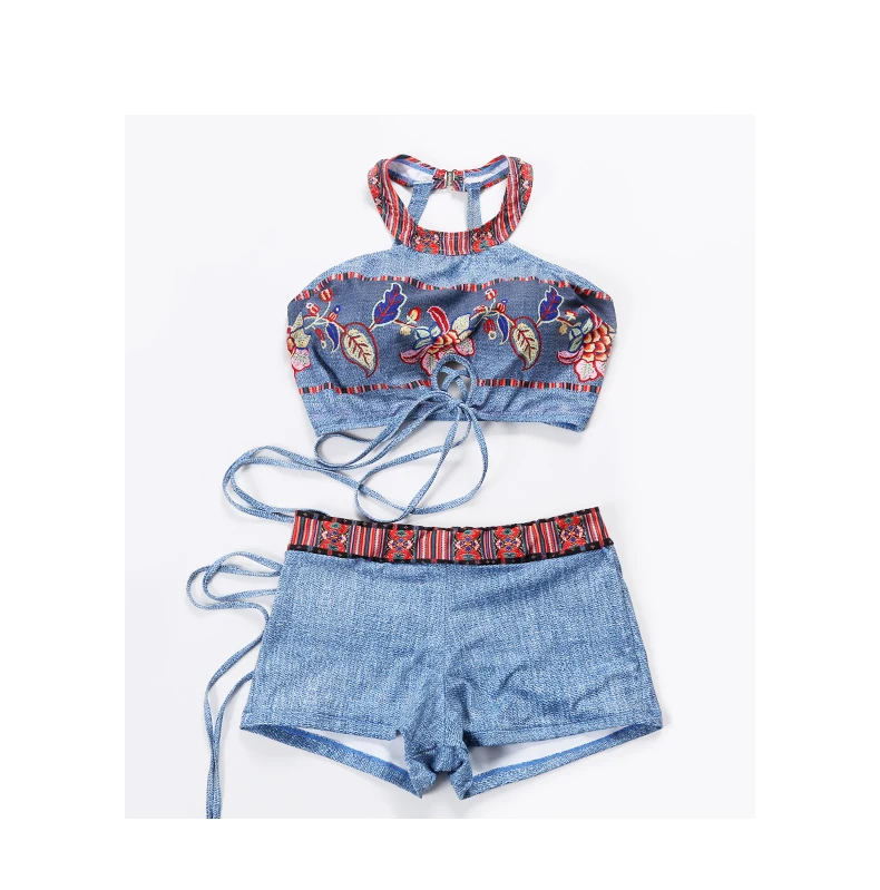 Swimwear Women Couple Men Board Shorts Swimming Trunks Surfing Suit Beach Clothes Swimsuit Women 3pcs Swimsuit Bikinis Set