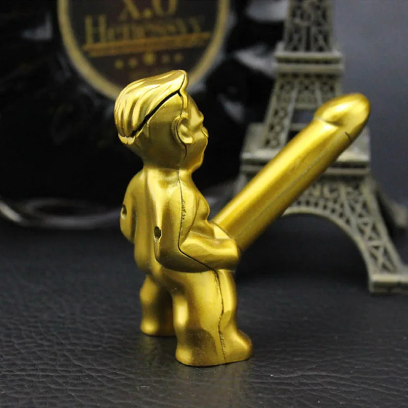 Креативная мини-сигаретная Зажигалка обнаженного человека многоразового использования бутан огонь Смешные украшения игрушка газовая зажигалка украшение дома курильщик Подарок