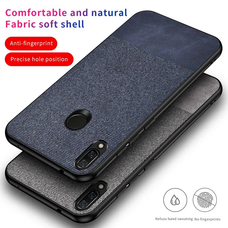 

Luxury Cloth Texture case For Xiaomi Redmi Note 7 case soft tpu Phone case For xiaomi redmi note7 Pro full protection Fundas
