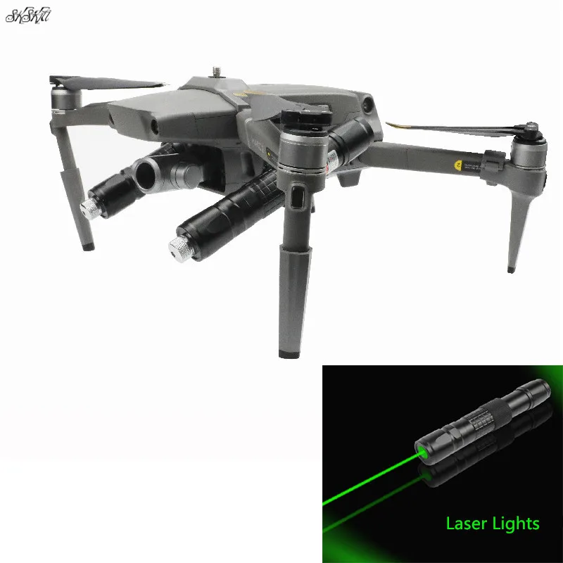 Дрон ночной полет лазерные огни прожектор и посадочное снаряжение Расширенный