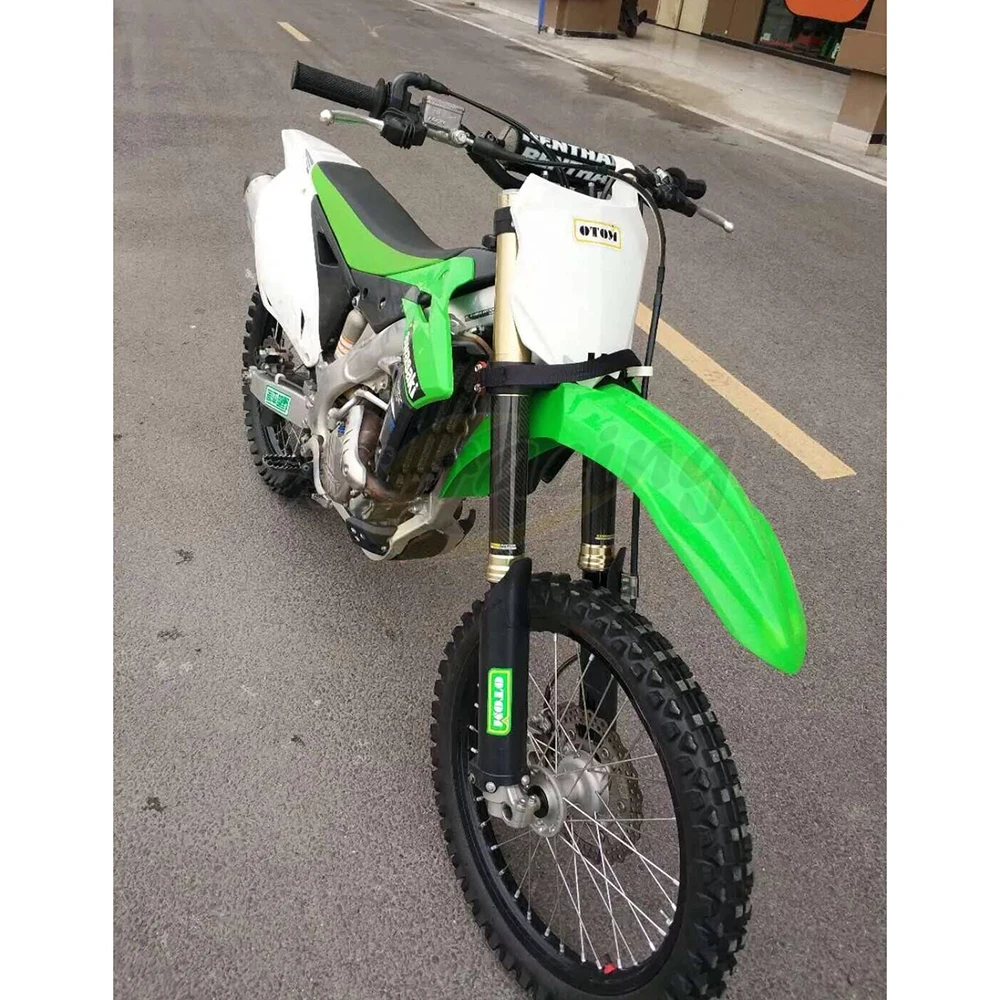 Универсальное углеродное волокно 240*52 мм Защитная крышка вилки для KTM Honda Suzuki Husqvarna