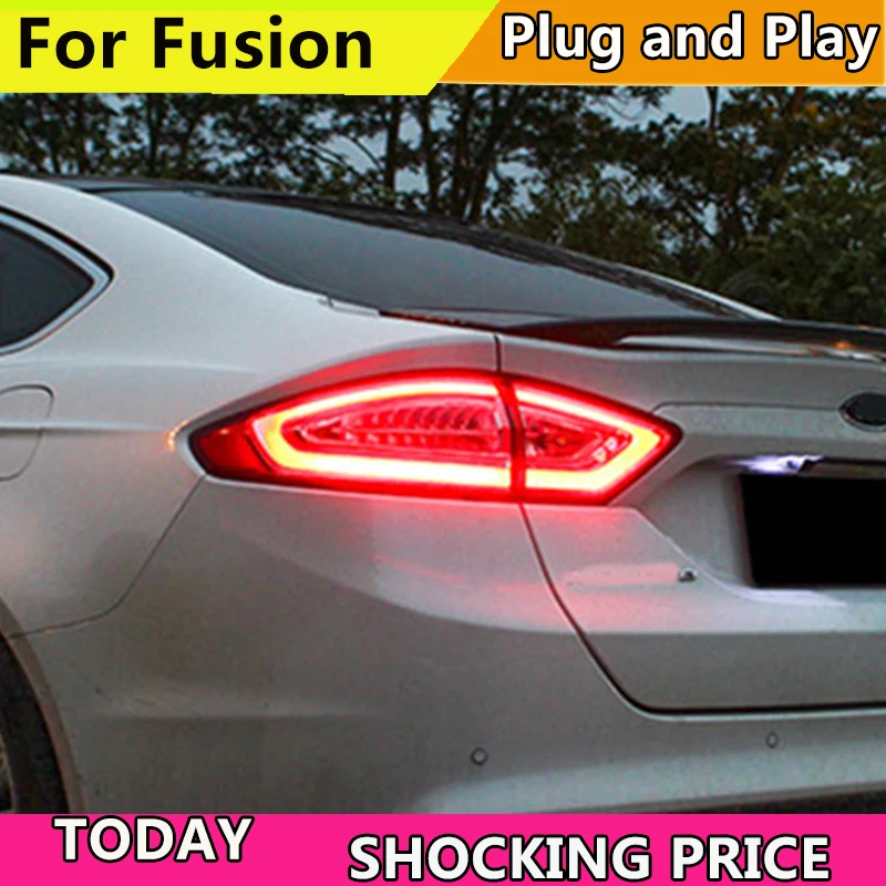 Чехол для заднего фонаря автомобиля Ford Fusion задний фонарь s 2013 2016 светодиодный DRL