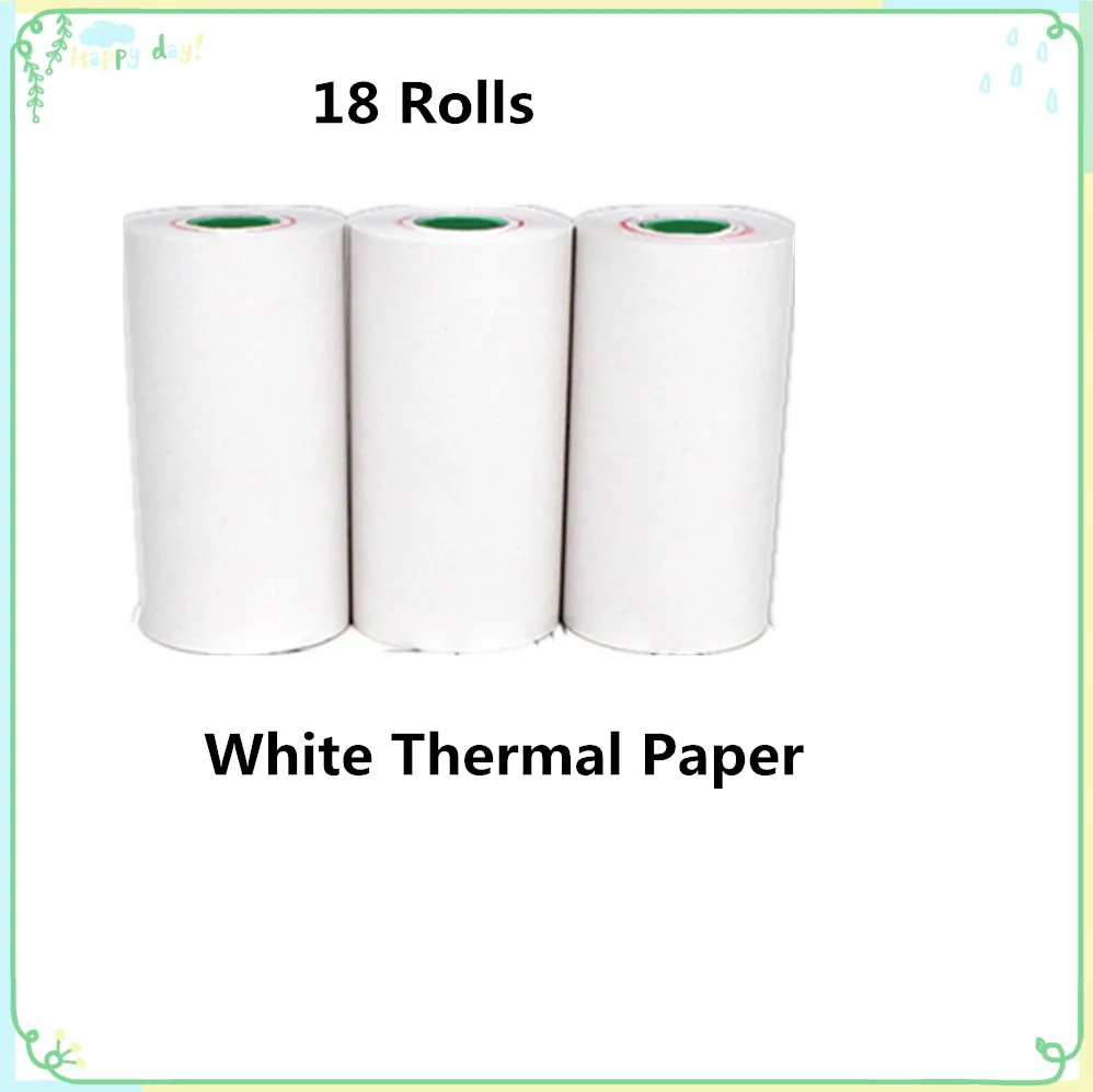 18 Rolls Paper Only GOOJPRT Peripage фото принтер карманный мини-наклейка термопринтер Bluetooth портативный мини-принтер для Мобильные телефоны Android IOS Телефон - Цвет: 18 Rolls Paper Only
