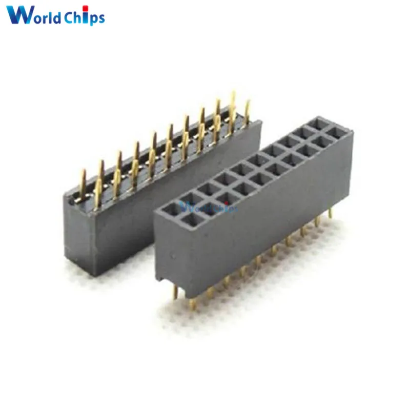 50 шт. 2x10 20Pin 2 54 мм Двухрядные женские прямые штыревые полосы | Электронные