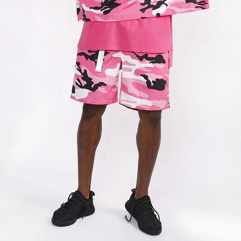 Распродажа 2018 желтые и розовые камуфляжные мужские модные спортивные шорты HEYGUYS