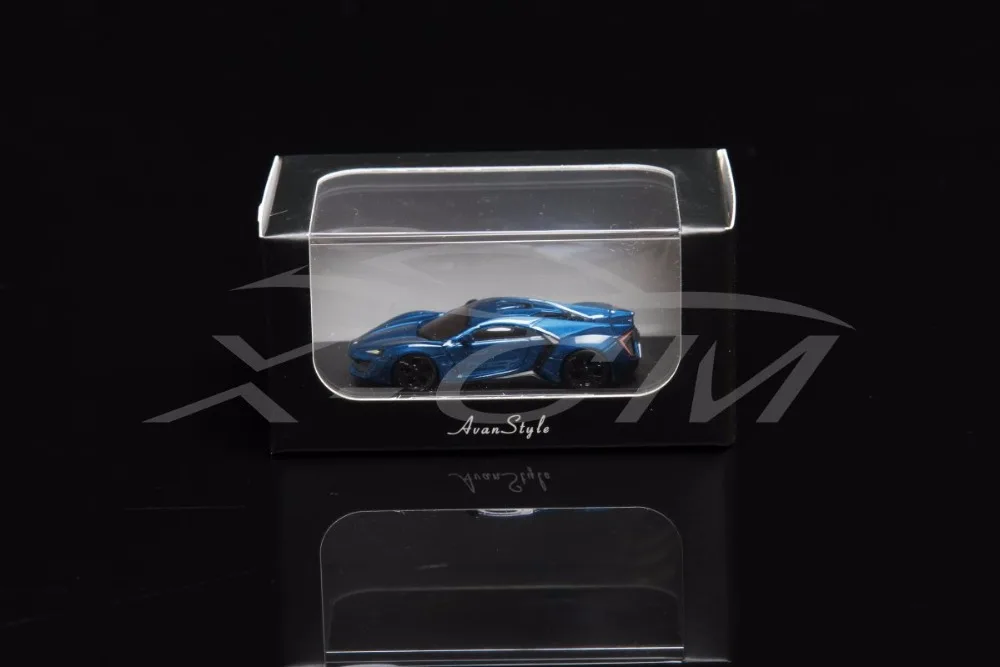 Полимерная модель автомобиля Avan Style WMOTORS Lykan HyperSport 1: 87 (синий) + маленький