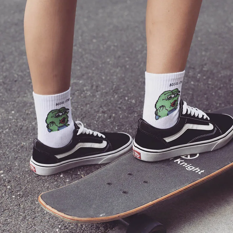 2019 новые модные мужские и женские хлопковые носки всесезонные Носки с рисунком