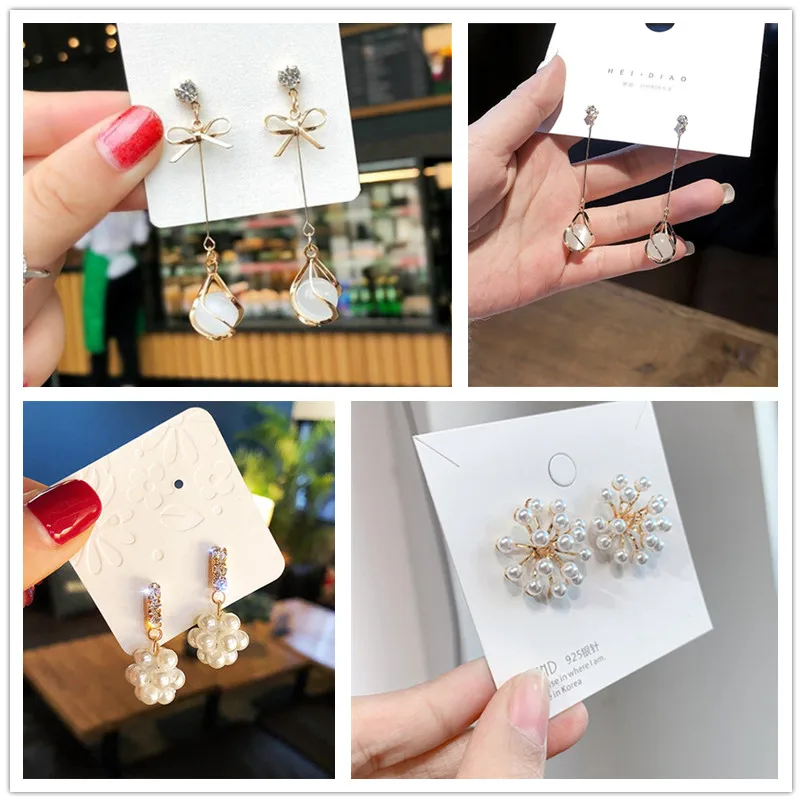 Женские серьги гвоздики с опалом и бабочкой|Серьги-гвоздики| |