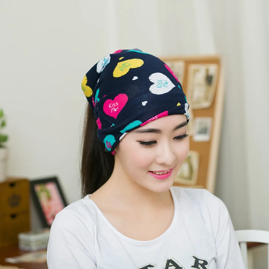 1 шт. новая Женская весенне-Осенняя шапка Gorros 3 способа ношения красивая унисекс с