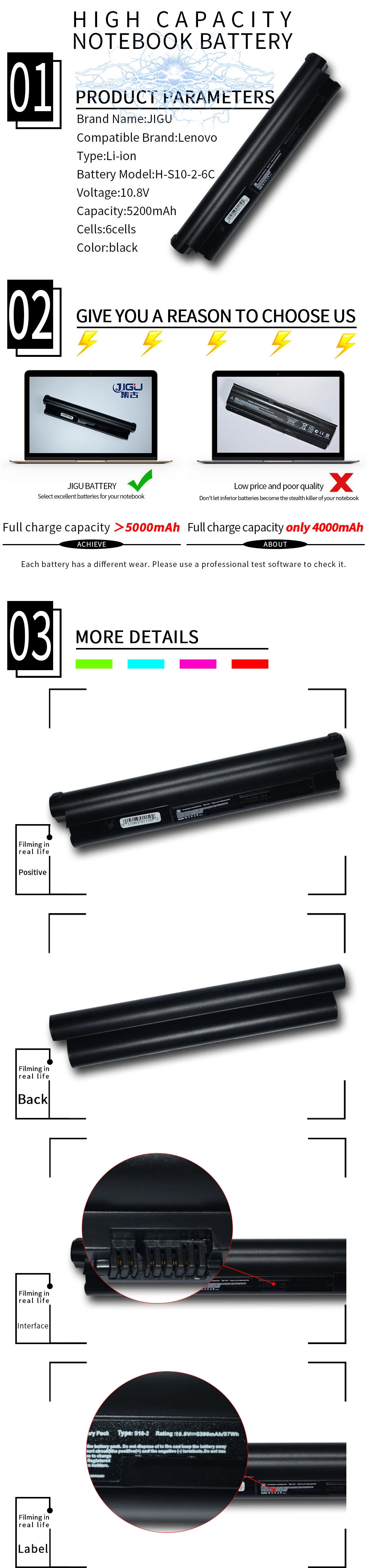JIGU L09C6Y12 L09S3B11 L09M6Y11 L09C6Y11 ноутбука Батарея для Lenovo IdeaPad S10-2 S10-2C 55Y2098 55Y9382 57Y6273 57Y6275