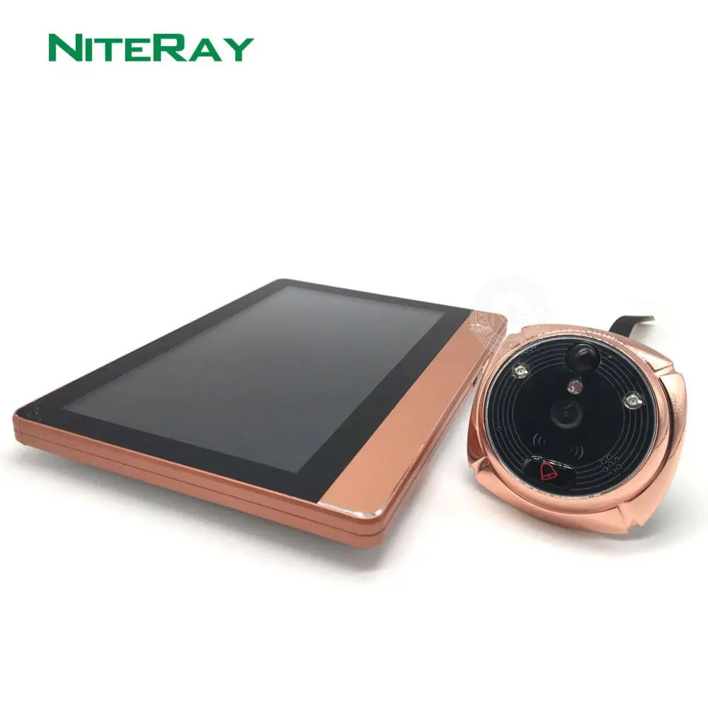 Champagne IHOME4 дверной звонок видео дверной телефон безопасности IP wifi беспроводной дверной звонок с камерой wifi домофон система wifi камера дверной Звонок - Цвет: Champagne