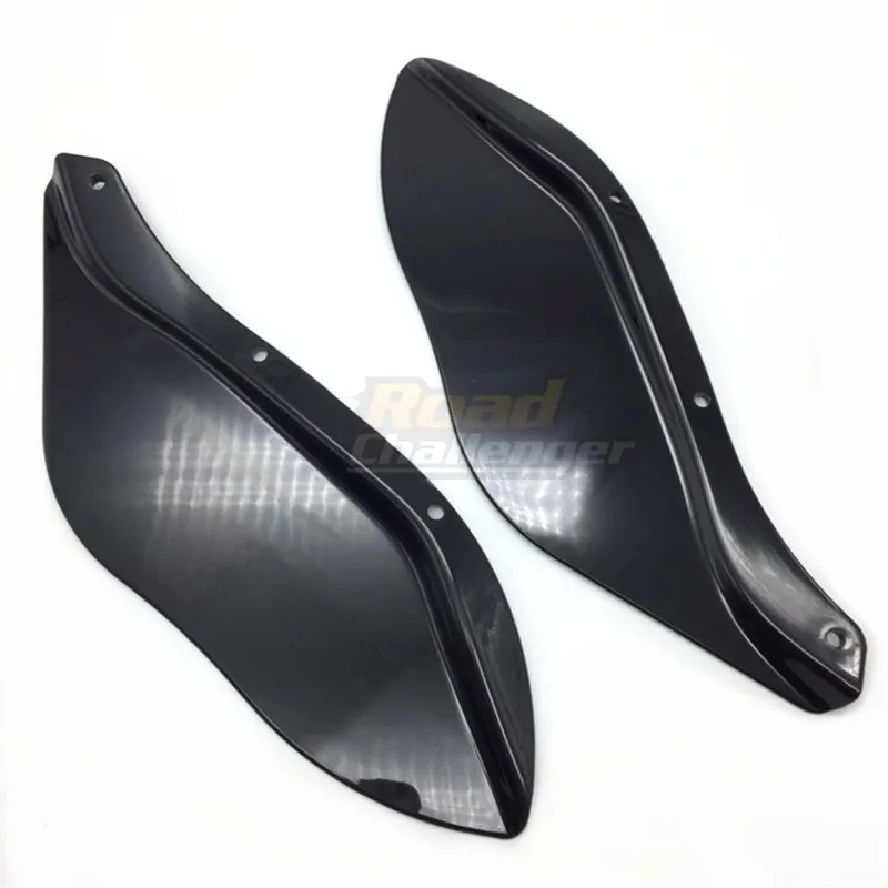Обтекатель для Harley Electra Glide Street Black Side Wings Air дефлекторы ветровые стекла|Козырьки от